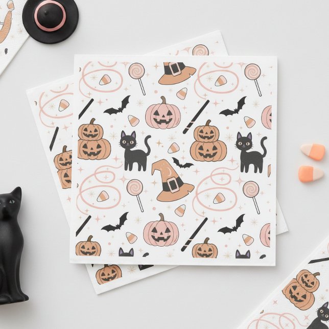 Spooks & Spells Halloween Magic Pattern ID1327 Napkin (Creator Uploaded)