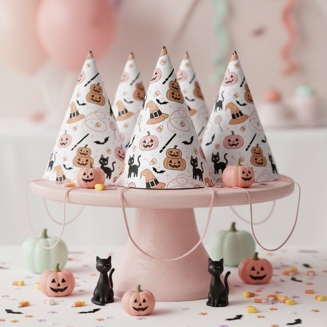 Spooks & Spells Halloween Magic Pattern ID1327 Party Hat (Creator Uploaded)