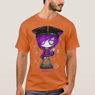 Spookscene Edgy Kitty Hat Scene Kid Emo Alt Goth P T-Shirt