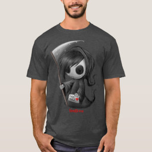 Spookscene Emo Skeleton Grim Reaper Goth Alt T-Shirt