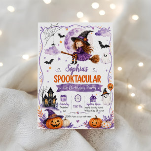 Spooktacular 1st Birthday Invitation