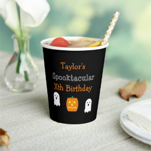 Spooktacular Birthday Paper Cups