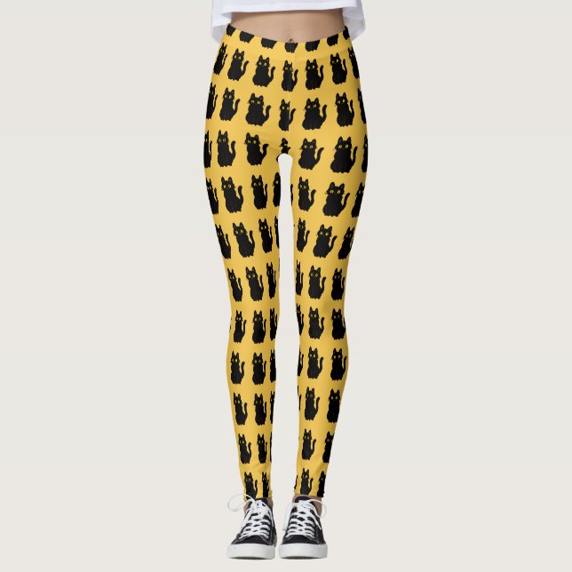 Spooktacular Cat Leggings  (Front)
