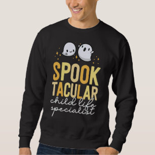 Spooktacular Child Life Specialist Cute Ghost Hall Sweatshirt