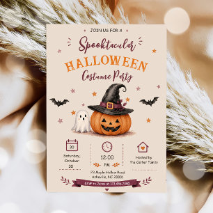 Spooktacular Costume Party Halloween Invitation
