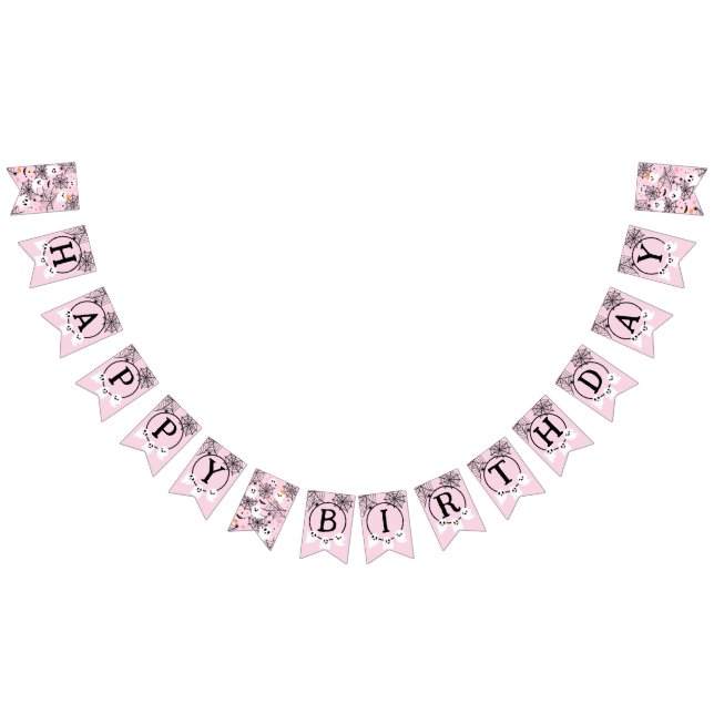 Spooktacular Cute Ghost Pink Halloween Bunting (All)