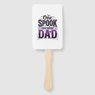 Spooktacular Dad Halloween Vintage Vector Design_1 Hand Fan