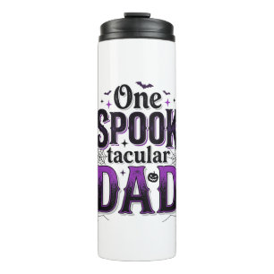 Spooktacular Dad Halloween Vintage Vector Design_1 Thermal Tumbler