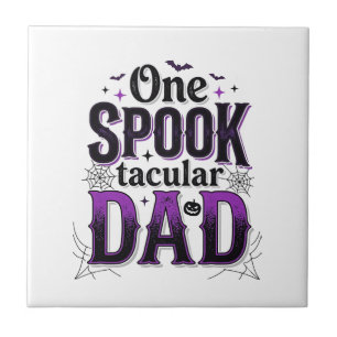 Spooktacular Dad Halloween Vintage Vector Design_1 Tile