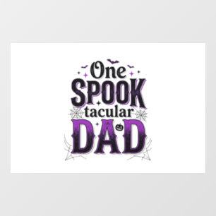 Spooktacular Dad Halloween Vintage Vector Design_1 Window Cling