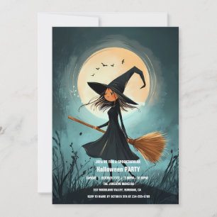 Spooktacular Dark Haunted House Halloween Party I Invitation