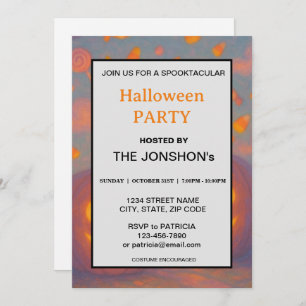 Spooktacular Dark Haunted House Halloween Party  I Invitation