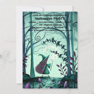 Spooktacular Dark Haunted House Halloween Party  I Invitation