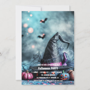 Spooktacular Dark Haunted House Halloween Party  I Invitation