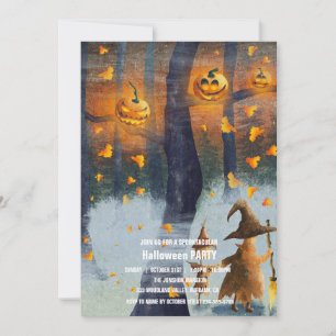 Spooktacular Dark Haunted House Halloween Party I Invitation