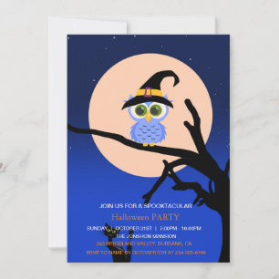 Spooktacular Dark Haunted House Halloween Party Invitation