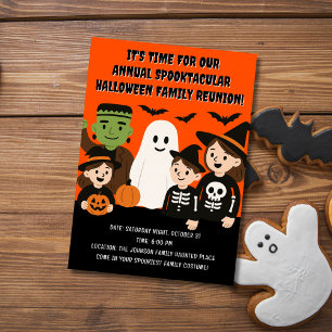 Spooktacular Family Halloween Reunion Invitation