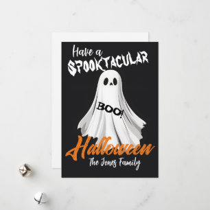 Spooktacular Ghostly Greeting Holiday Card