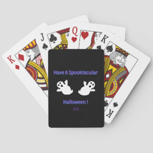Spooktacular Ghosts Playing Cards