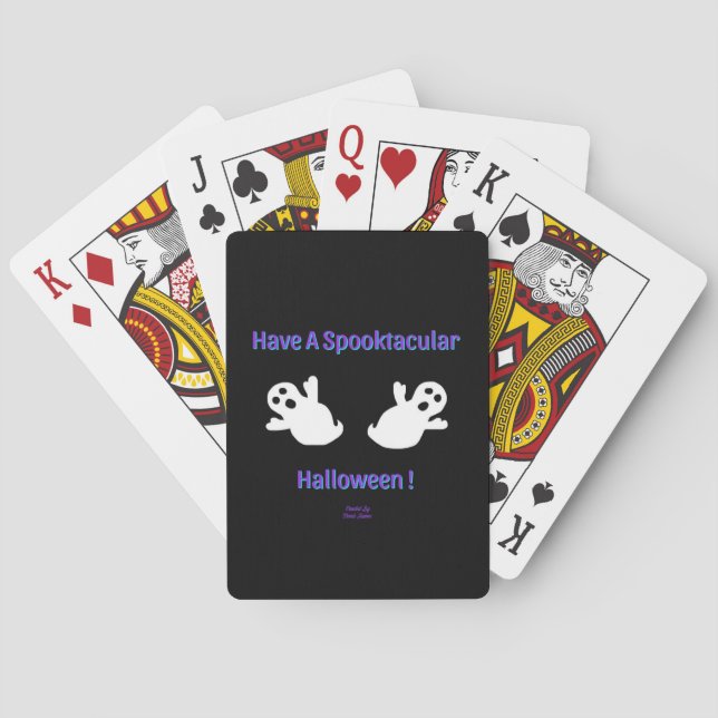 Spooktacular Ghosts Playing Cards (Back)