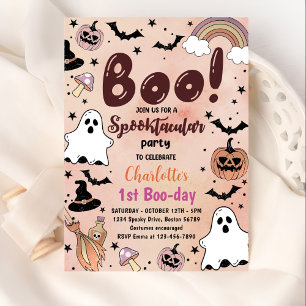 Spooktacular Halloween 1st Birthday Party Invitation