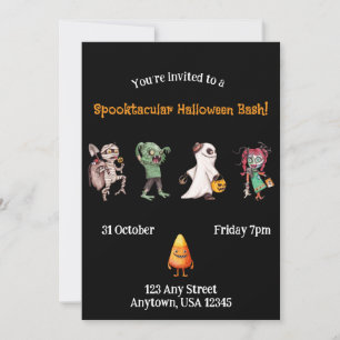 Spooktacular Halloween Bash Invitation