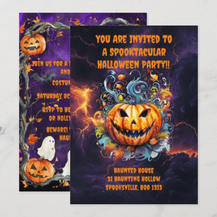 Spooktacular Halloween Bash Invitation