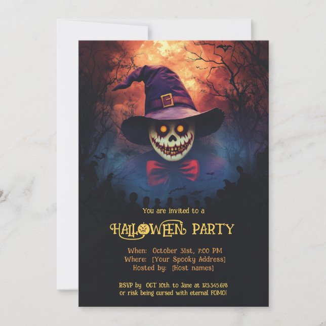Spooktacular Halloween Bash Invitation (Front)