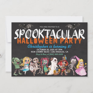 Spooktacular Halloween Birthday Invitation