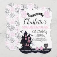 Spooktacular Halloween Birthday Invitation