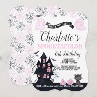 Spooktacular Halloween Birthday Invitation