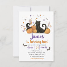 Spooktacular Halloween Candy Birthday  Invitation