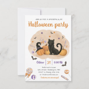 Spooktacular Halloween Candy Party Invitation