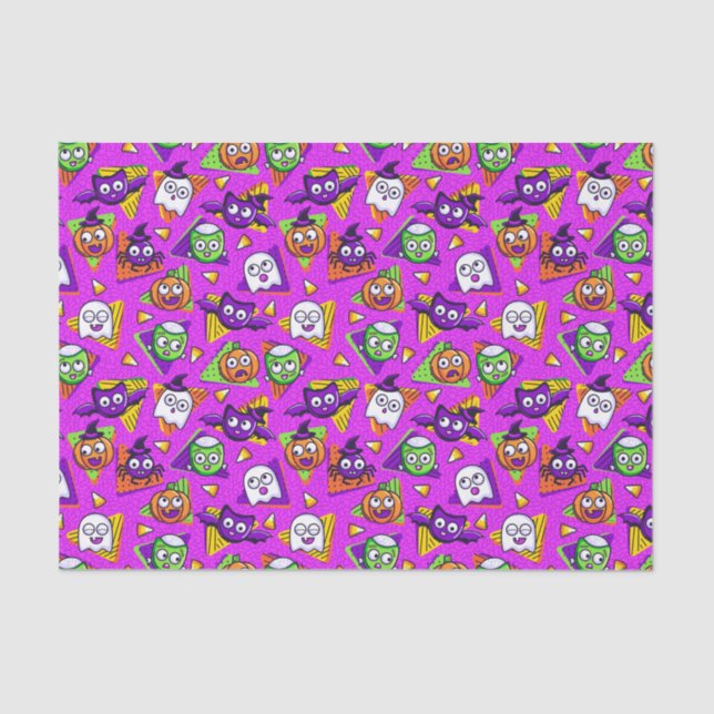 Spooktacular Halloween Characters Tissue Paper (Front)