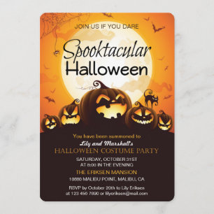 Spooktacular Halloween Costume Party Invitation