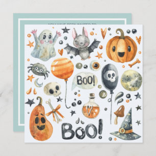 Spooktacular Halloween Costume Party   Invitation