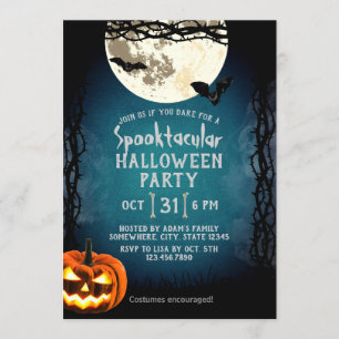 Spooktacular Halloween Costume Party Invitation