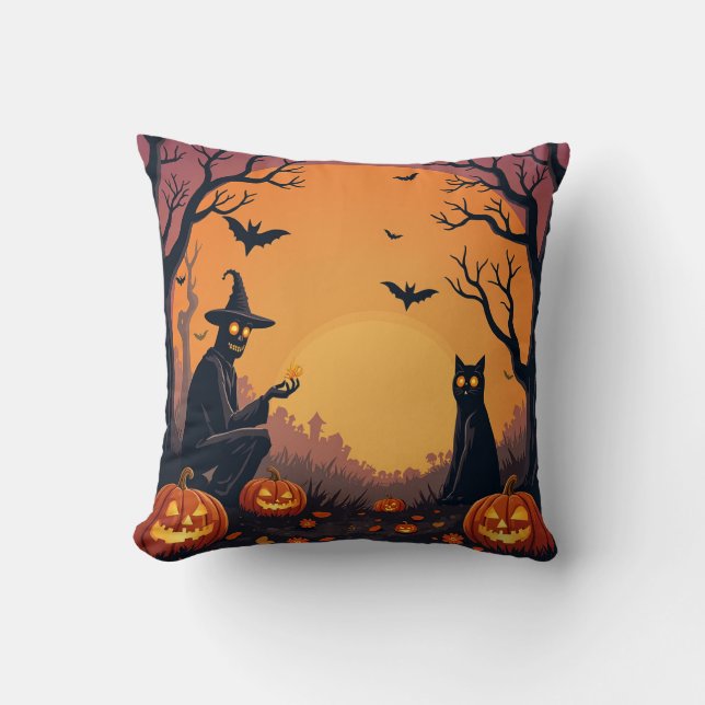 Spooktacular Halloween Cushions: Enchant Your Home Cushion (Front)