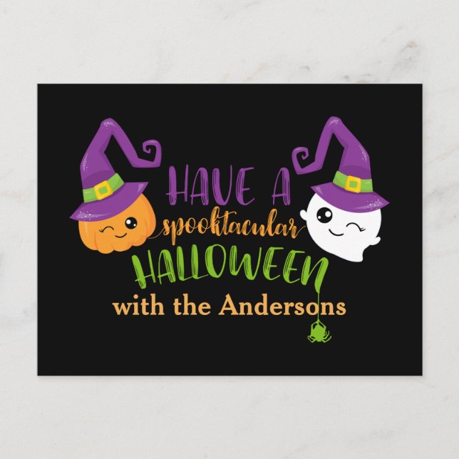 Spooktacular Halloween Custom Invitation (Front)