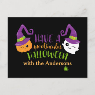 Spooktacular Halloween Custom Invitation Postcard