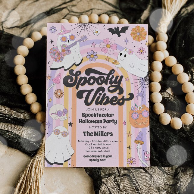 Spooktacular Halloween Cute Ghost Party  Invitation (Creator Uploaded)