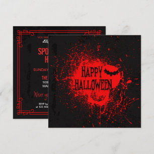 Spooktacular Halloween Horror Party Invitation