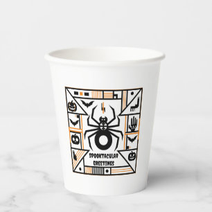 spooktacular halloween paper cups
