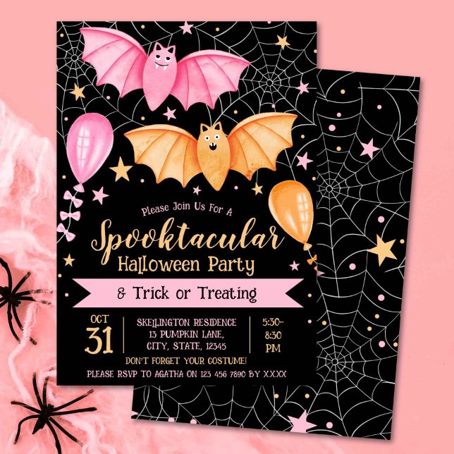 Spooktacular Halloween Party and Trick or Treating Invitation (Spooktacular Halloween Party and Trick or Treating Invitation)
