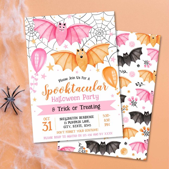 Spooktacular Halloween Party and Trick or Treating Invitation (Spooktacular Halloween Party and Trick or Treating Invitation)