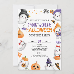 Spooktacular Halloween Party, Costume, Monster Invitation