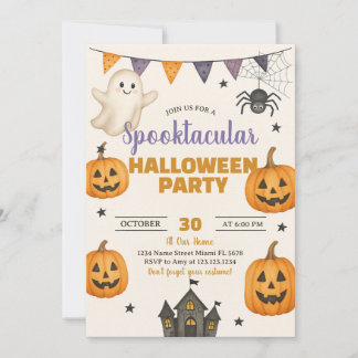 Spooktacular Halloween Party Invitation