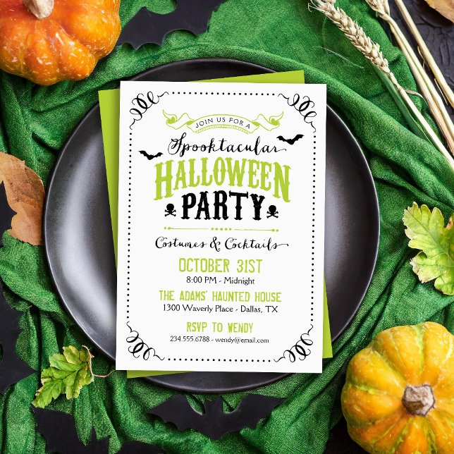 Spooktacular Halloween Party Invitation (Creator Uploaded)
