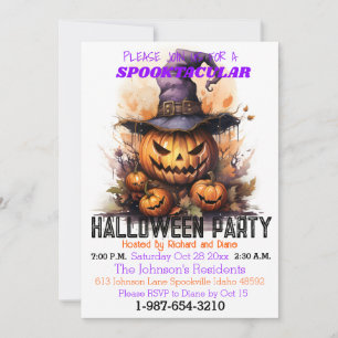 Spooktacular Halloween Party Invitation