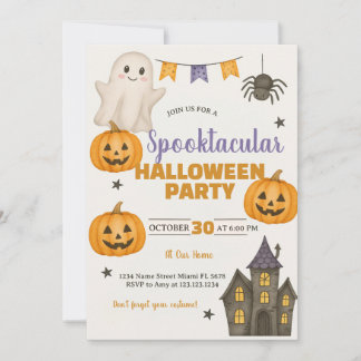 Spooktacular Halloween Party Invitation